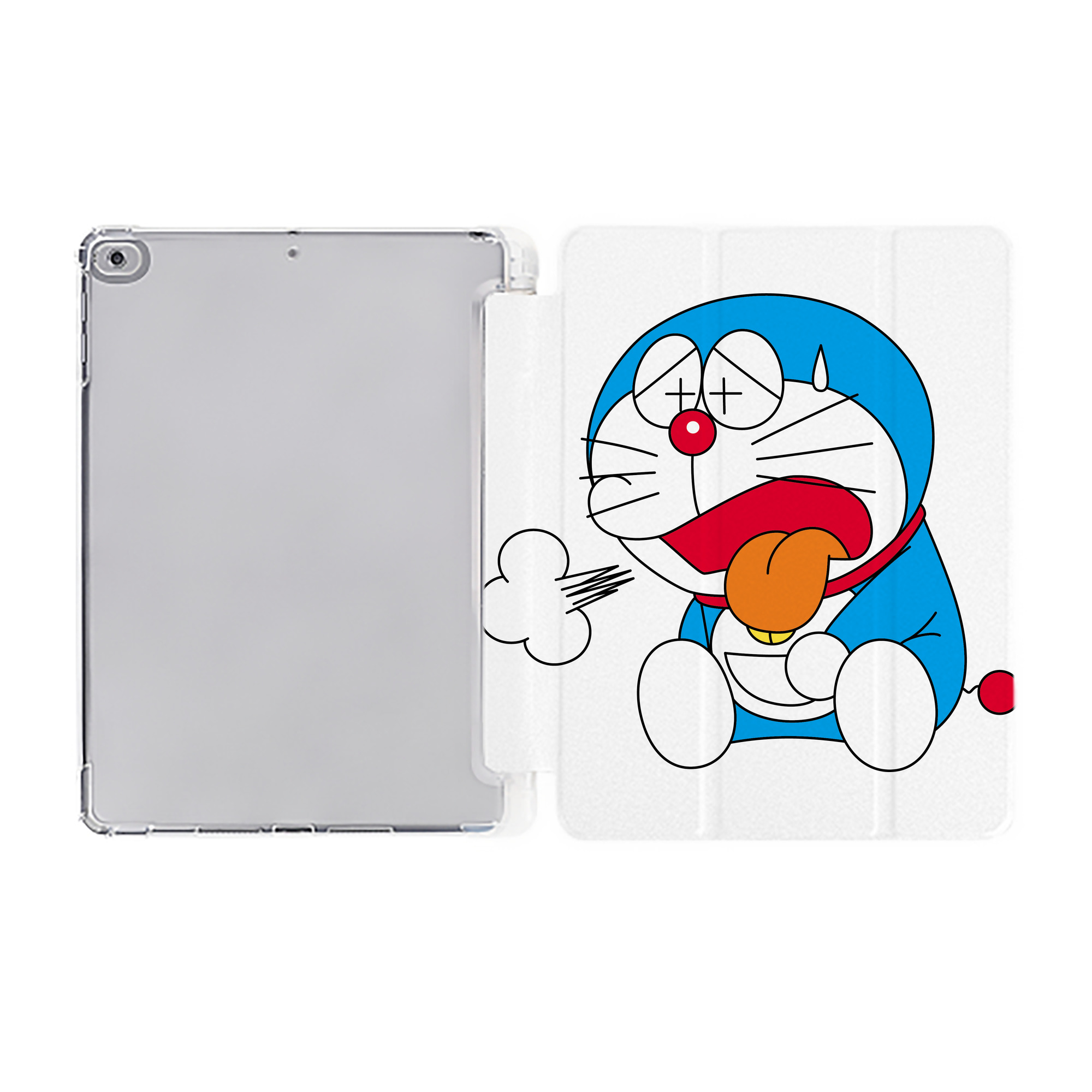 （画像用） ドラえもん Doraemon IPad ケース ペン収納付き 三つ折りスタンド PUレザー×シリコン 対応機種9.5/10.5/10.9インチ